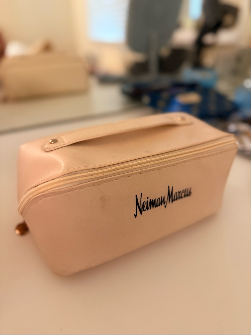 Neiman Marcus Blush Pink Train Case